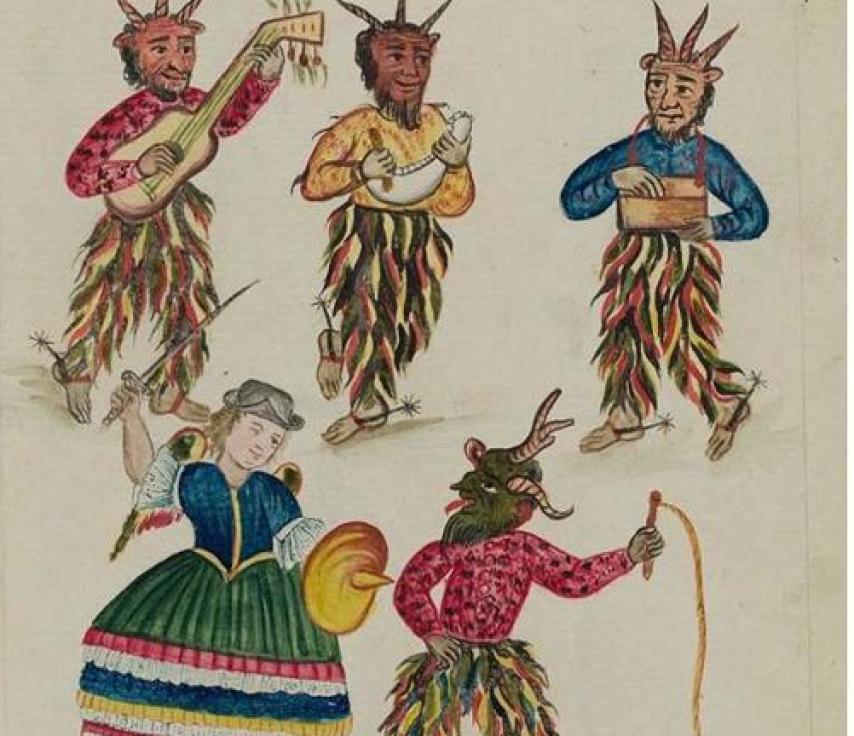 Una de las láminas ilustradas del códice.