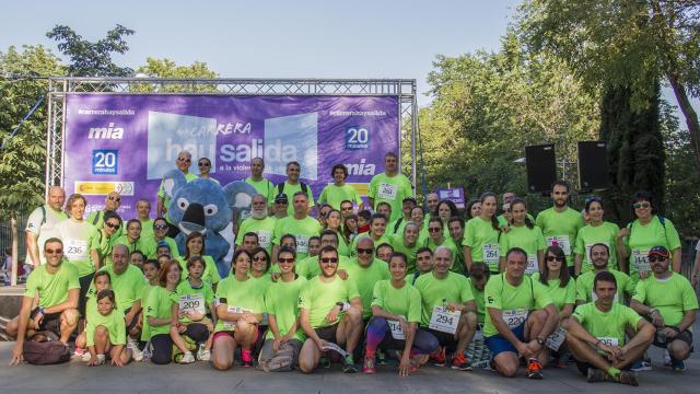 Imagen de algunos de los participantes en la carrera de este domingo.