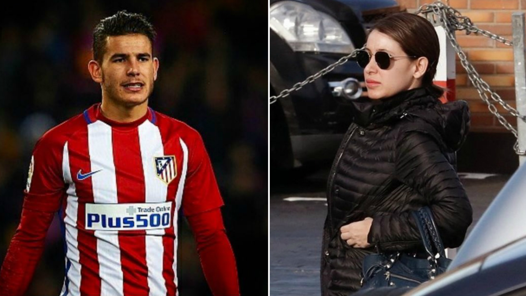 Lucas Hernández y su novia, Amelia de la Ossa Llorente.