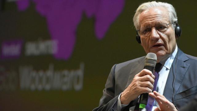 El periodista Bob Woodward este miércoles en el acto Management & Bussiness Summit de Atresmedia.