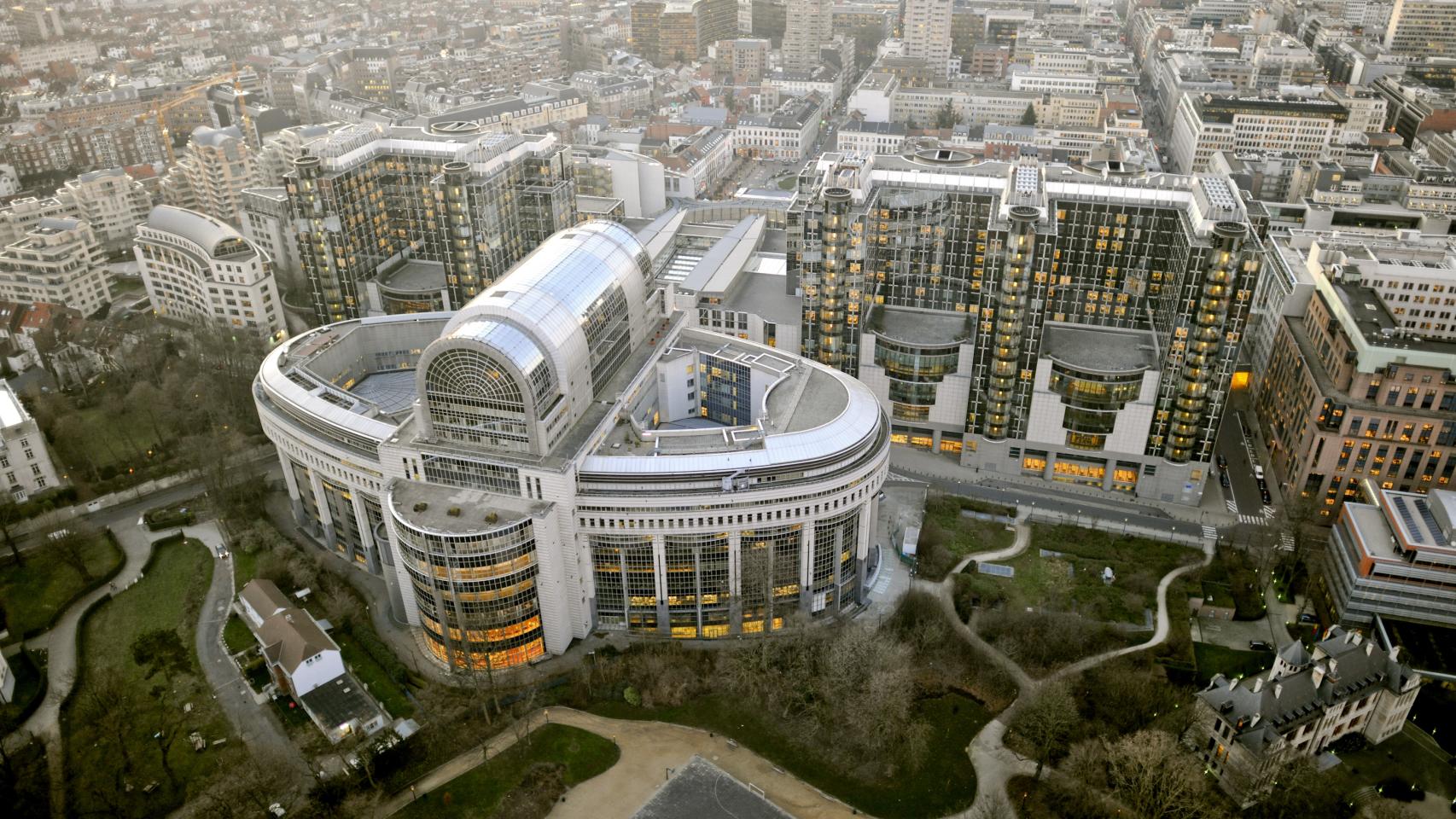 El edificio PHS del Parlamento Europeo en Bruselas