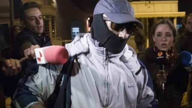 Pedro Luis Gallego, el violador del ascensor, el día de su salida de prisión.