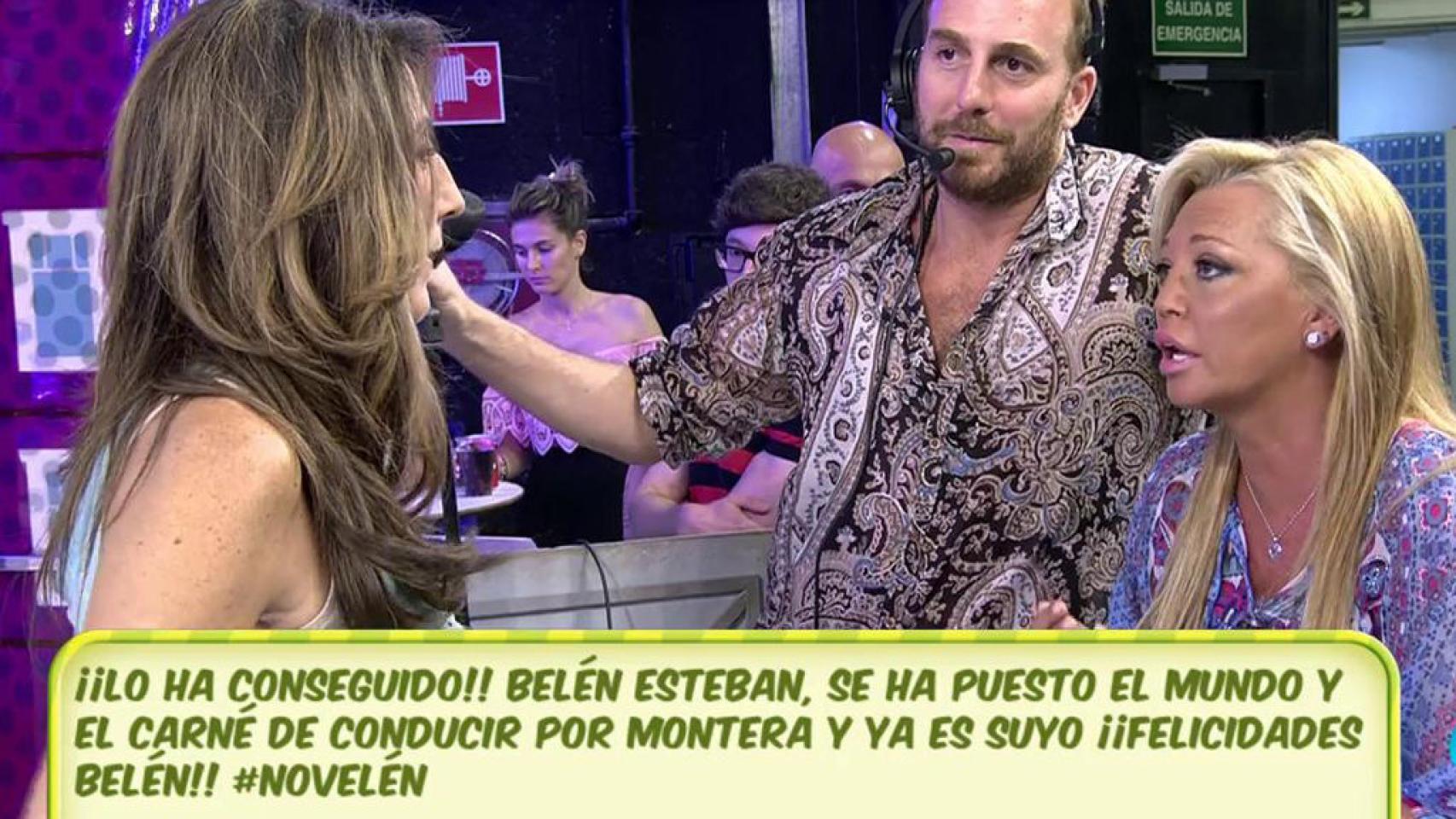 Belén Esteban ya tiene carné pero no quiere conducir en 'Sálvame'