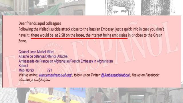 Imagen del correo enviado por Francia cuyo contenido no había trascendido.