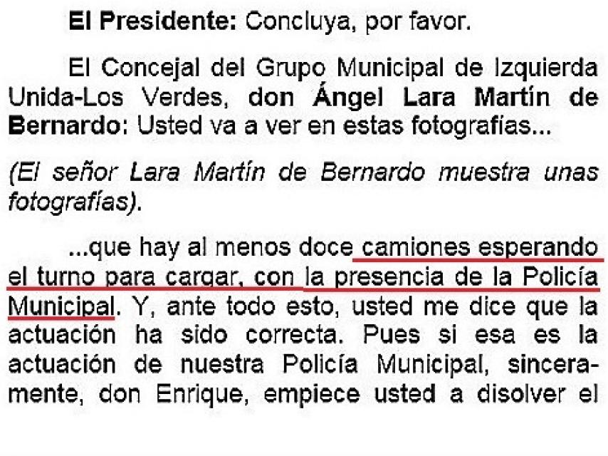 El Ayuntamiento de Madrid trata el robo de los restos del 11-M en el taller de la empresa Tafesa.
