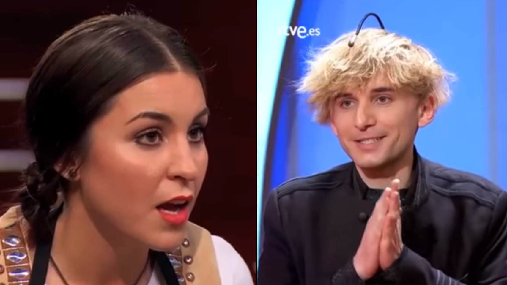 Neil Harbisson relata su historia a los concursantes.