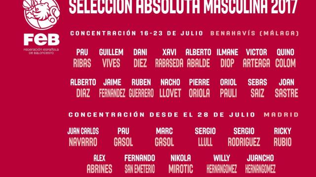 Convocatorias de España para este verano.