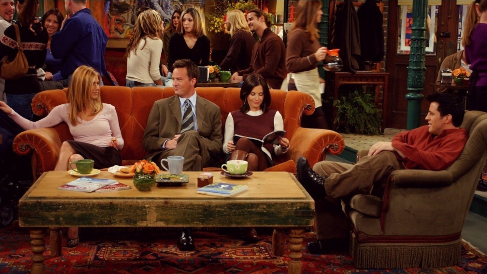 El grupo centró sus reuniones en la cafetería Central Perk