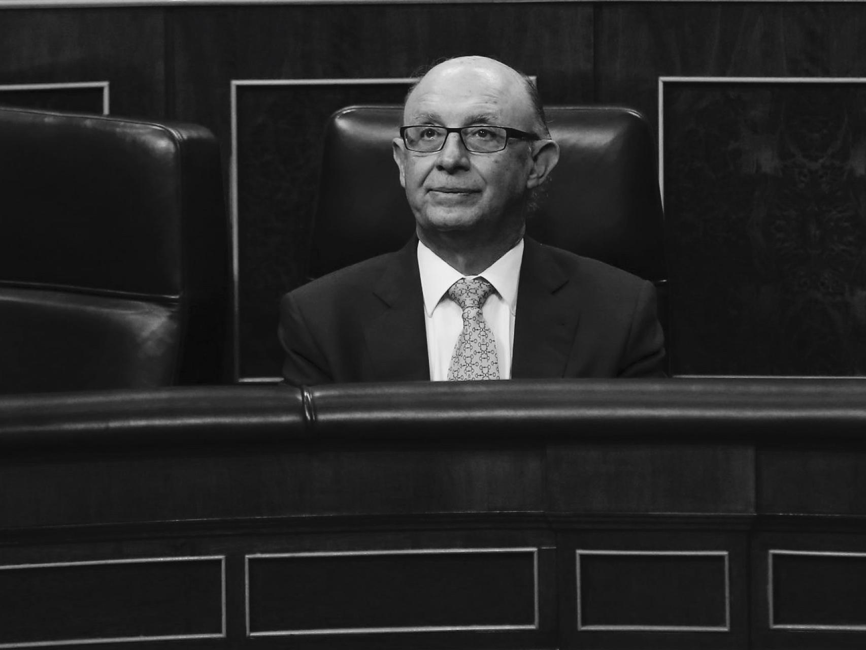 El ministro Cristóbal Montoro en el Congreso de los Diputados.
