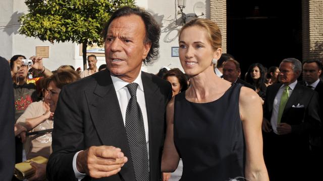 Julio Iglesias y Miranda Rijnsburger.