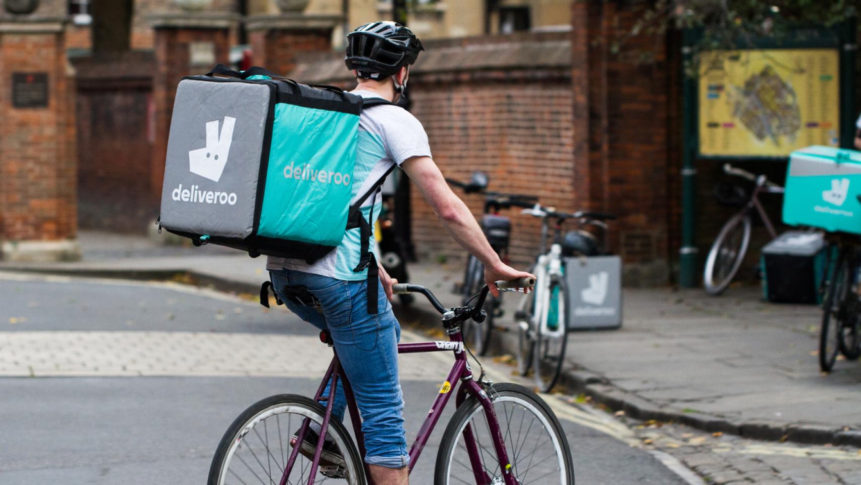 Un rider de Deliveroo en una imagen de archivo.