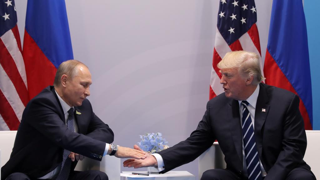 Putin y Trump reunidos en 2017.