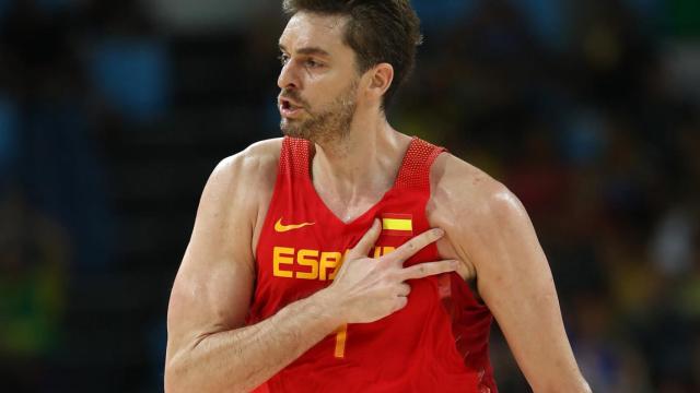 Pau Gasol con la selección española en 2016.