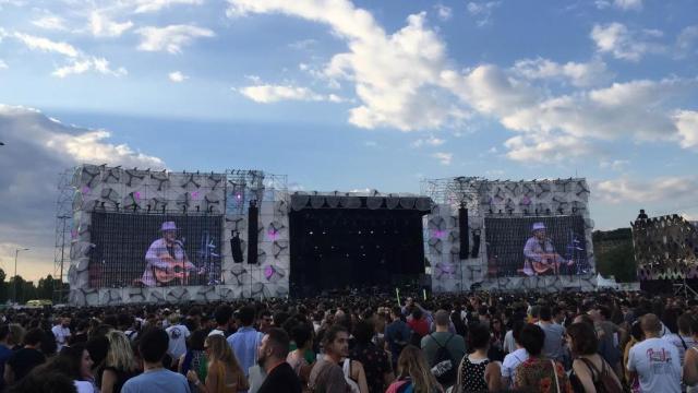 Vista general del festival un día después del trágico suceso que acabó con la vida del bailarín