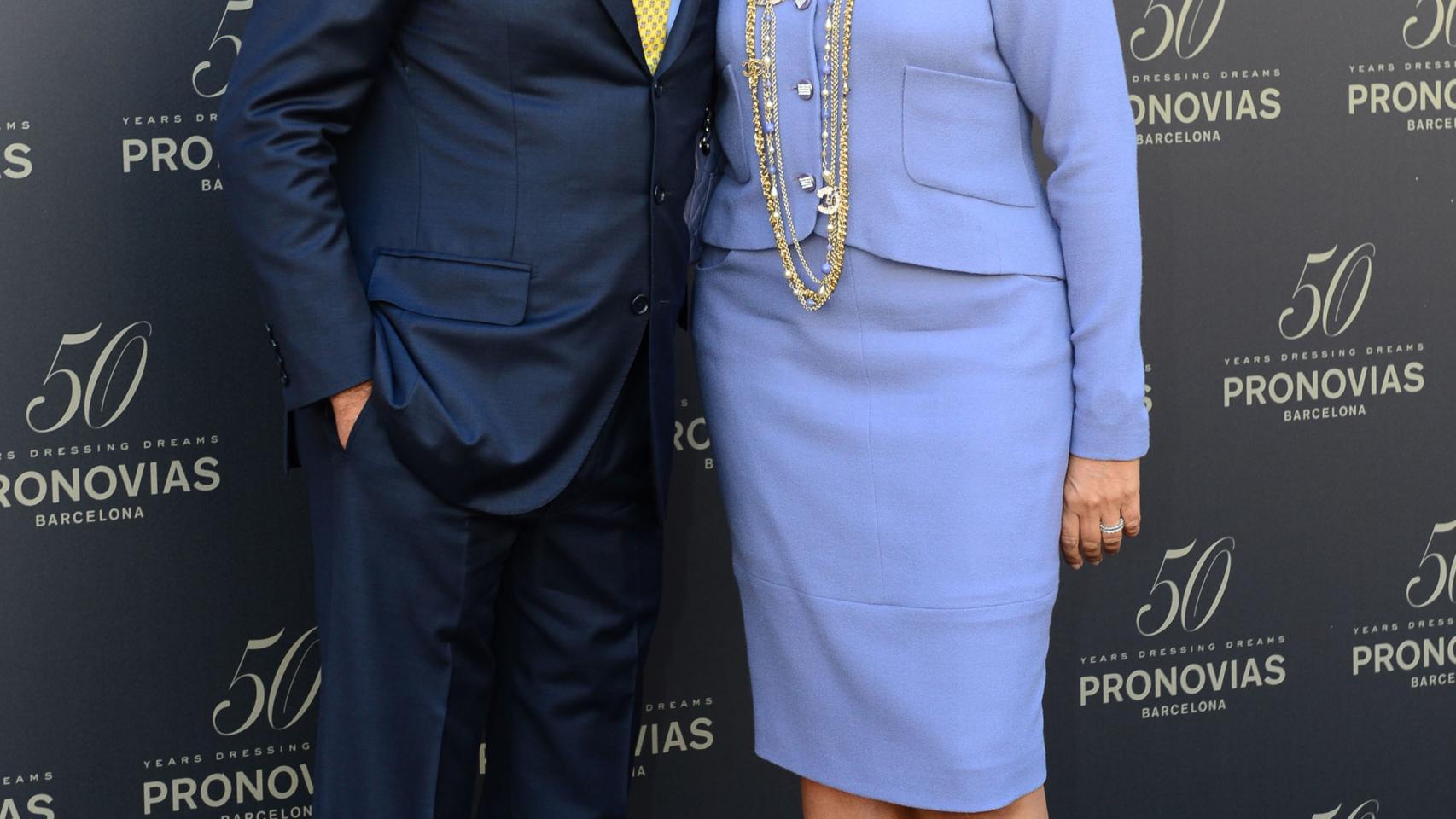 Alberto Palatchi, fundador de Pronovias, junto a su ya exmujer, Susana Gallardo.