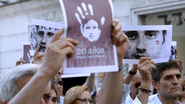 Acto en Valladolid en memoria del concejal de Ermua