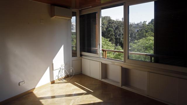Una de las estancias del piso donde Barberá vivió de alquiler