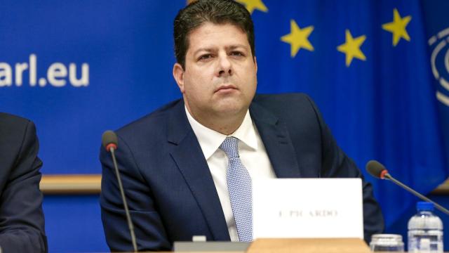 El ministro principal de Gibraltar, Fabián Picardo, en la Eurocámara