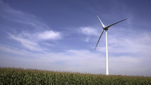 Imagen de un parque eólico de Acciona.