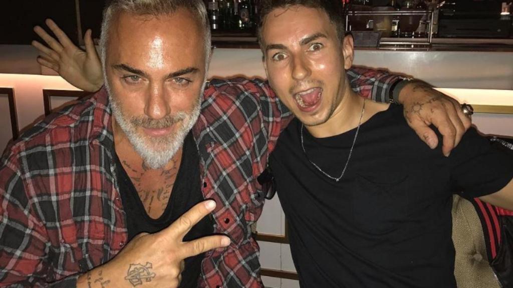 Gianluca Vacchi con Jorge Lorenzo