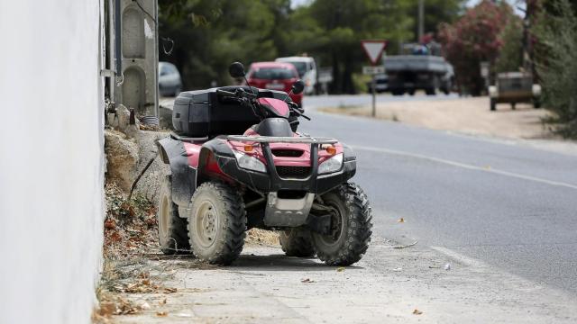 Este es el quad con el que sufrió el accidente.