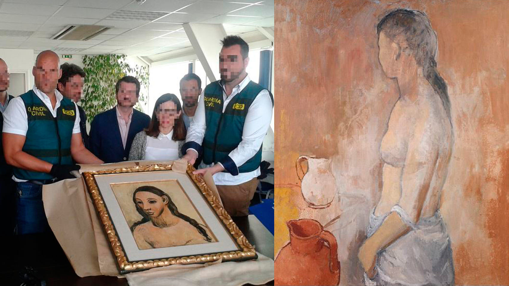 Las dos pinturas de Picasso, hechas en Gósol, propiedad de Botín y Koplowitz.