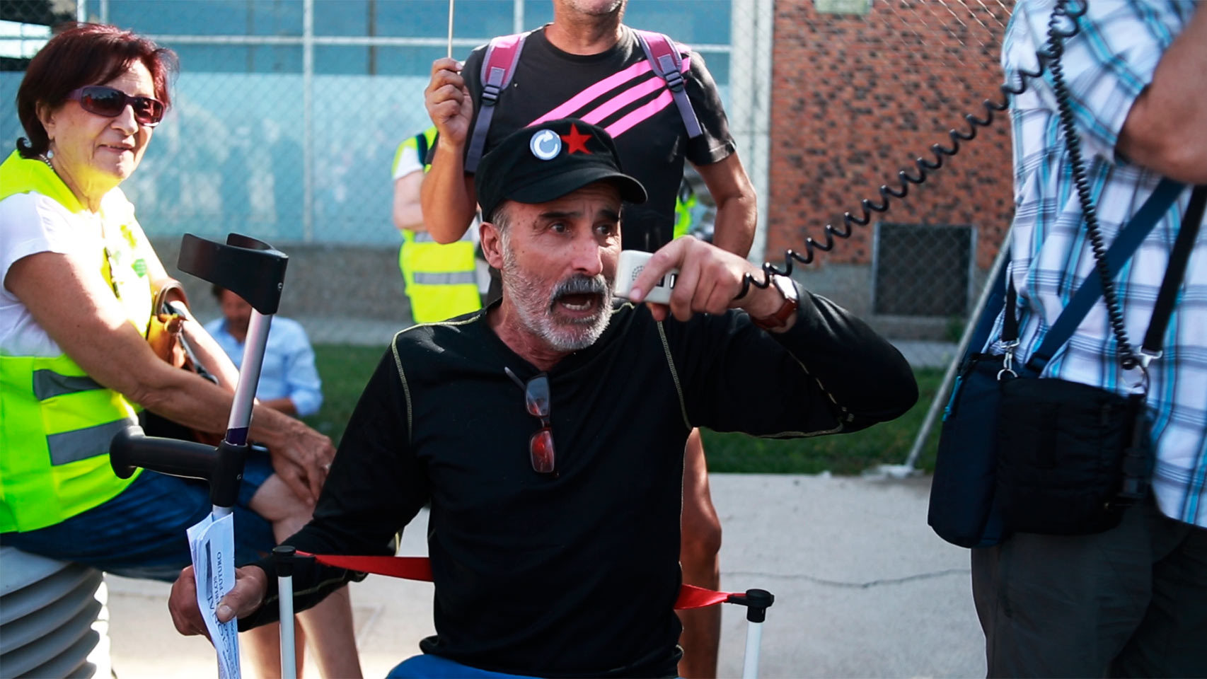 Protesta contra Rajoy mientras declara en la Audiencia Nacional