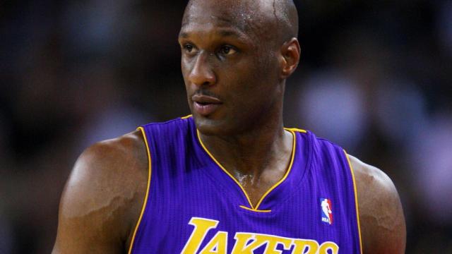 Lamar Odom durante su etapa en los Lakers.