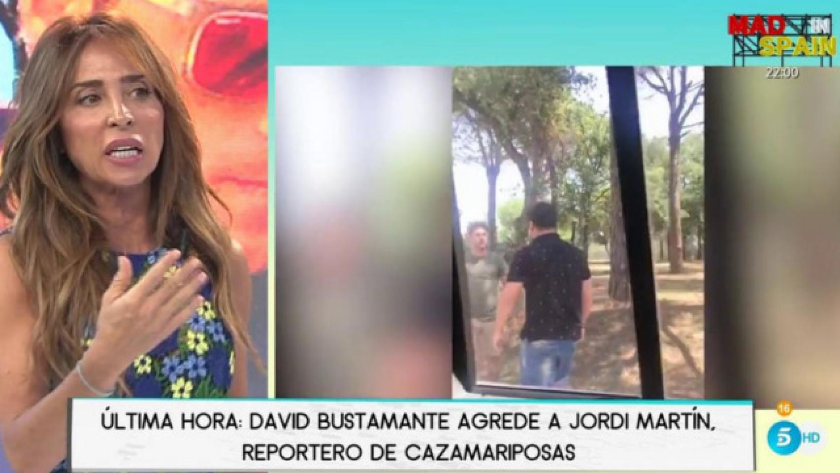 David Bustamante agrede al reportero Jordi Martín de 'Cazamariposas'