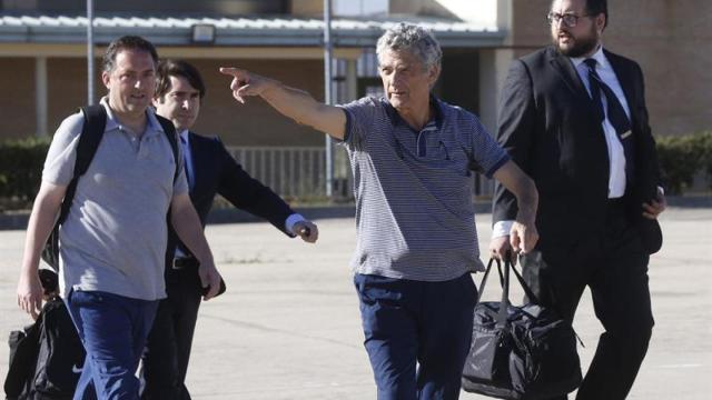 Ángel María Villar, a su salida de la cárcel.