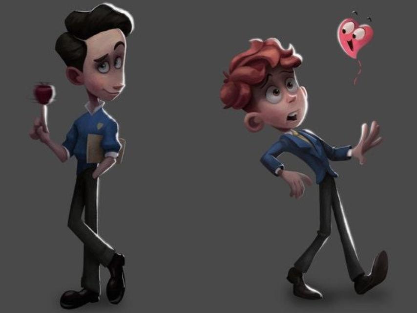 Los protagonistas de la historia de amor.