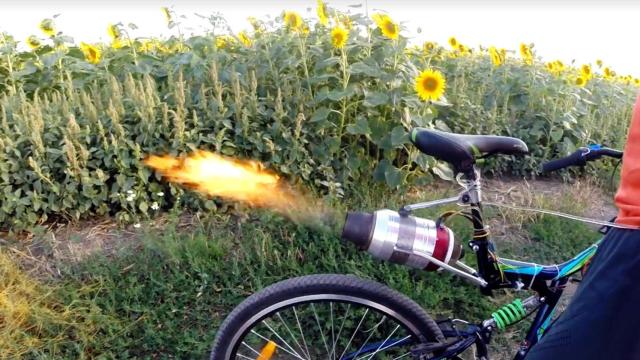 La bici con turbina existe y la ha inventado un ruso