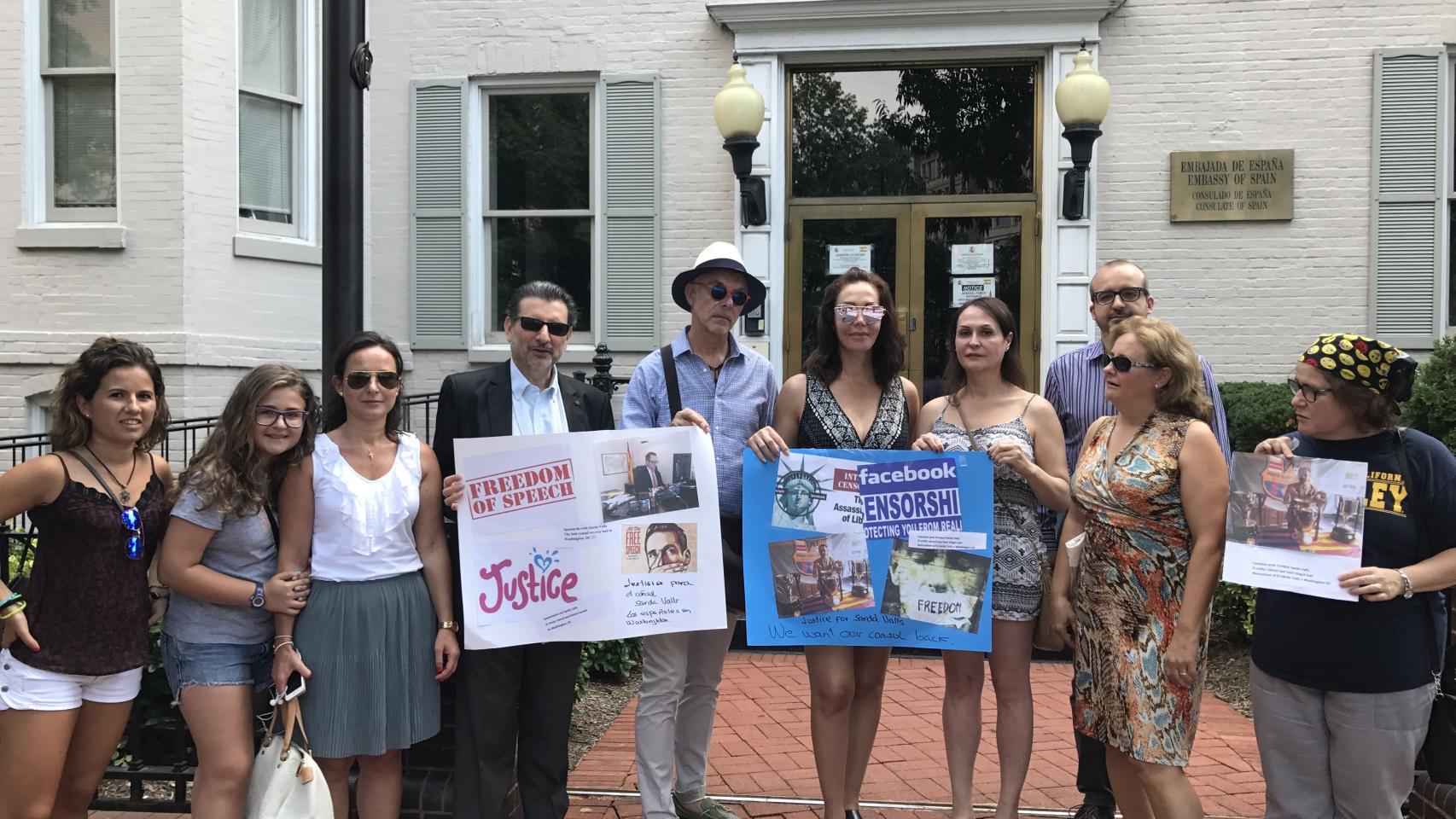 Varios manifestantes en Washington.