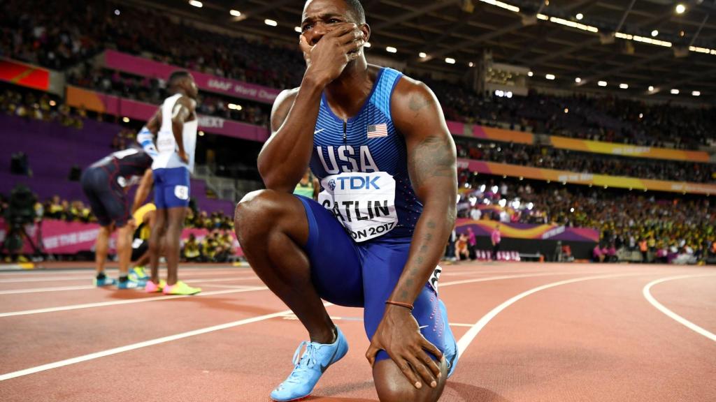 Justin Gatlin ganó la final de los 100 metros con un tiempo de 9.92 segundos