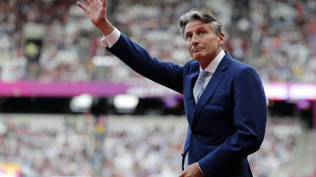 Sebastian Coe, presidente de la IAAF, en el Estadio Olímpico de Londres.
