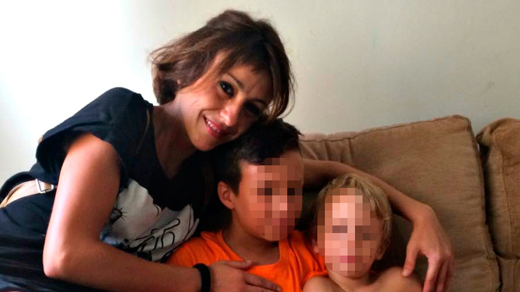 Juana Rivas y sus hijos.