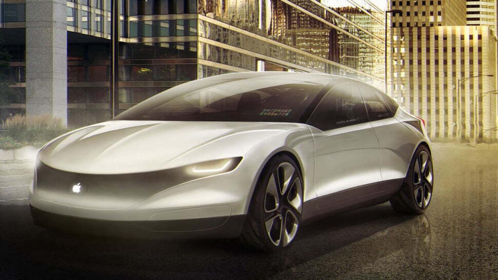 Concepto de un coche hecho por Apple.