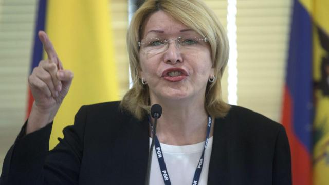 Luisa Ortega durante su intervención en la reunión de Mercosur.