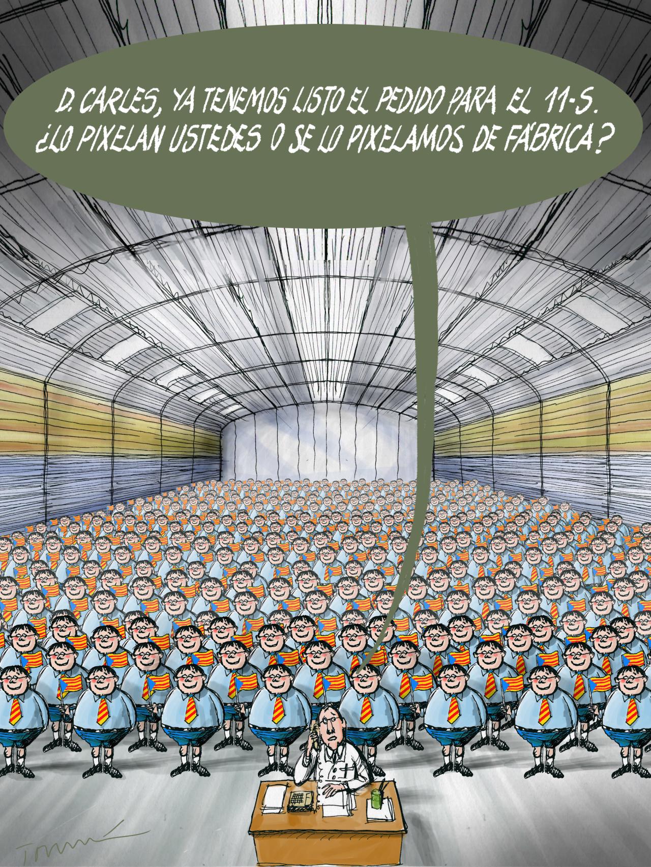 Los pixelados de Puigdemont