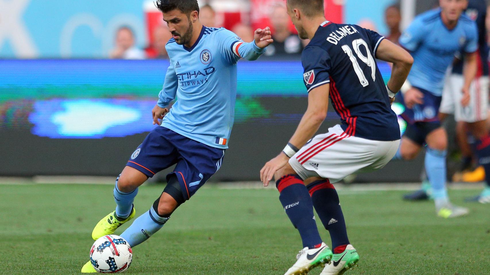 Villa, en un partido con su actual equipo, el New York City. REUTERS