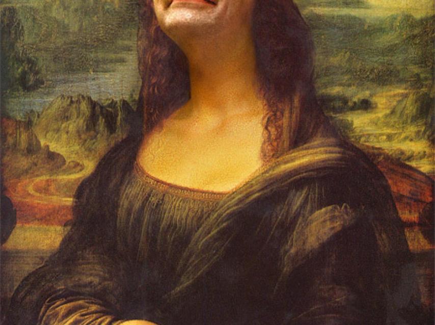 Mr.Bean como la Gioconda