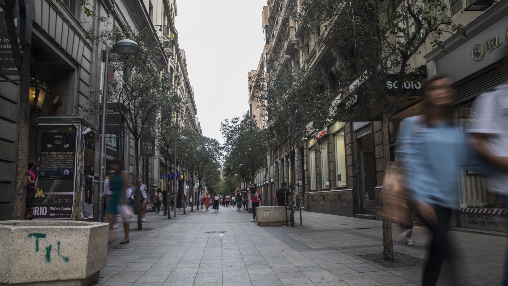 Comienzo de la Calle Fuencarral.