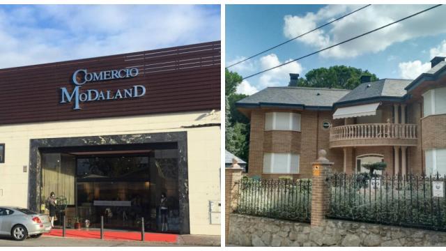 A la izquierda, una de las empresas de Long, la que más factura de todas ellas. A la derecha, su mansión, en la que ocurrieron los hechos.