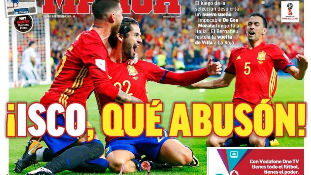 Portada de MARCA (03/09/17)