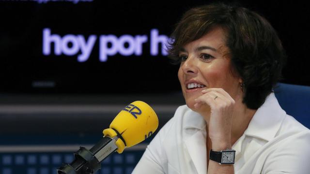 Soraya Saenz de Santamaría este lunes en Cadena Ser.