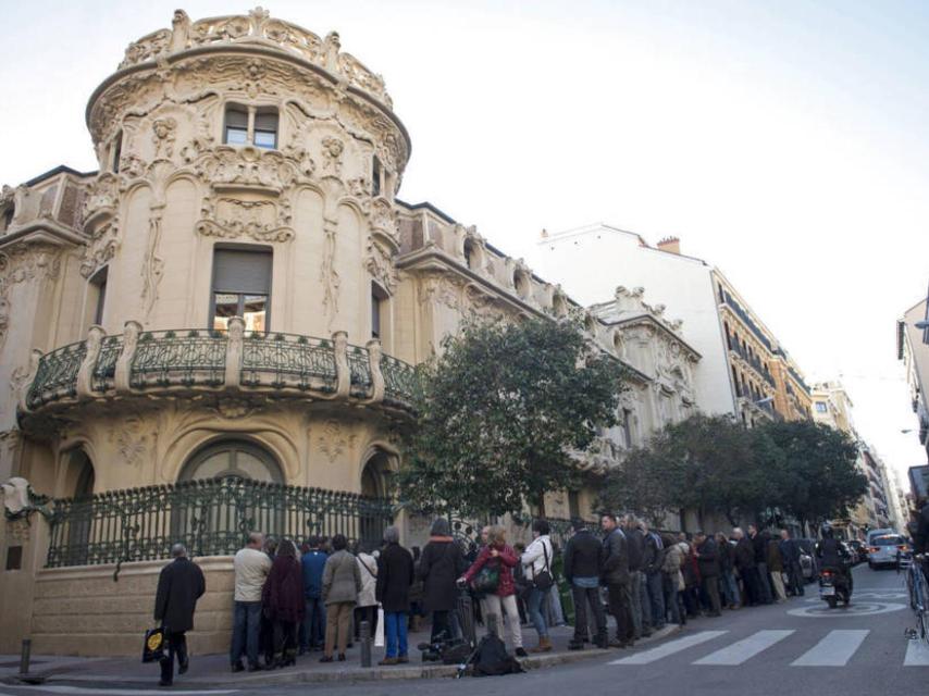 La sede de la SGAE, depauperada por el escándalo de la rueda.