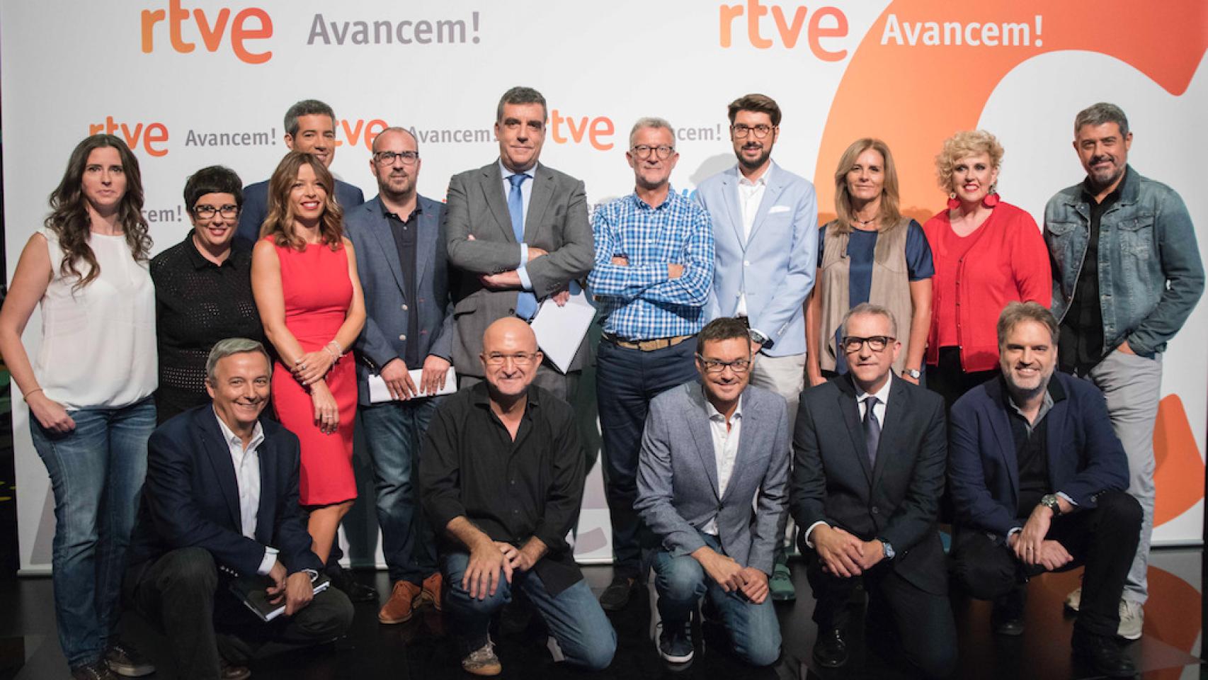 Foto de familia de RTVE Catalunya.