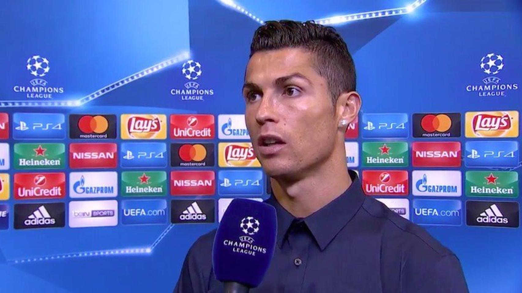 Cristiano en zona mixta