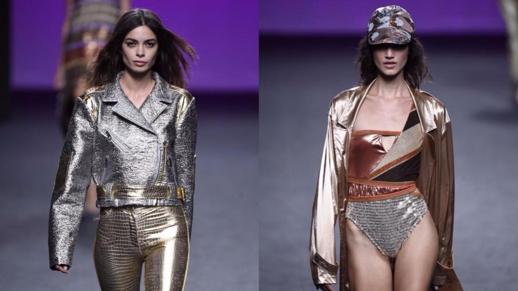 Los metalizados, una de las claves de la colección de Custo Barcelona. | Foto: GTRES.