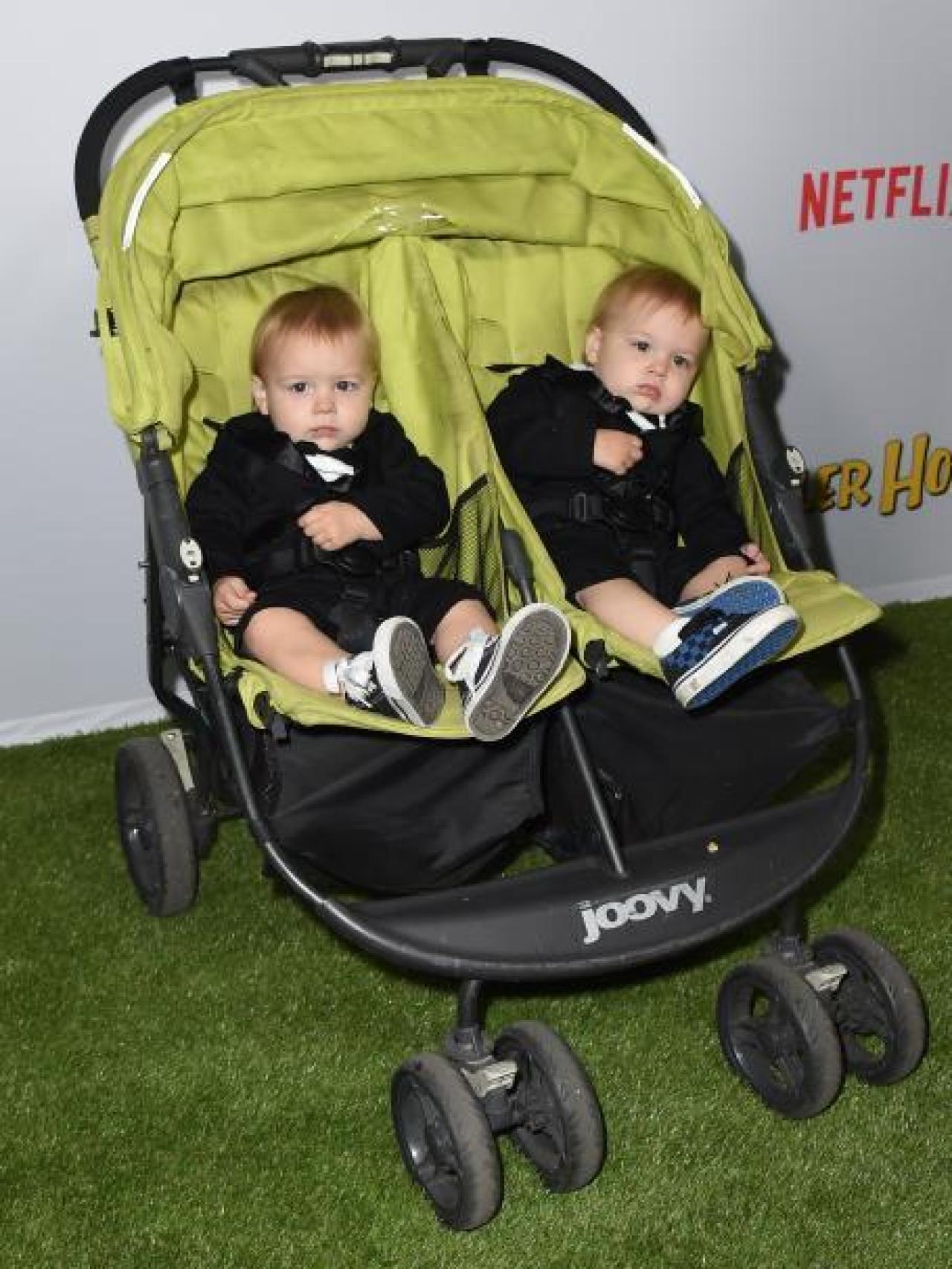 Los gemelos Dashiell y Fox Messit en el photocall.